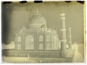 Taj Mahal, Indien 1885. Skannad glasplåt, 18x24 cm.